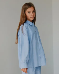 KALIASY SHIRT - Light Blue striped