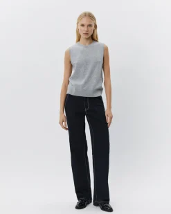 KARLISW VEST - Grey melange