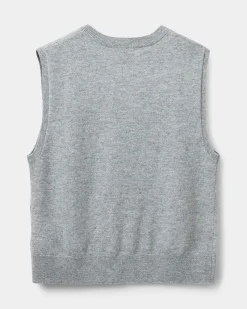 KARLISW VEST - Grey melange