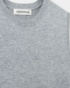 KARLISW VEST - Grey melange