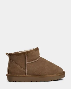 KELLIESY TEDDY BOOT - Dark sand