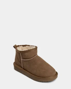 KELLIESY TEDDY BOOT - Dark sand
