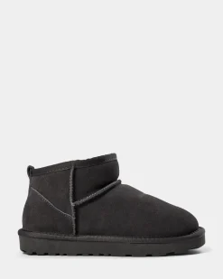 KELLIESY TEDDY BOOT - Dark grey