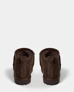 KELLIESY TEDDY BOOT - Dark brown