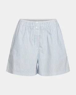 KickiSW Shorts - Light Blue striped