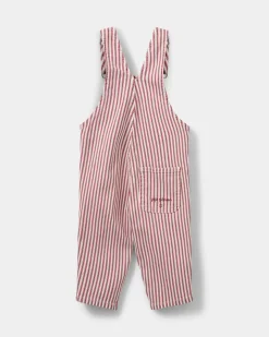 LARINSB OVERALLS - Red Striped