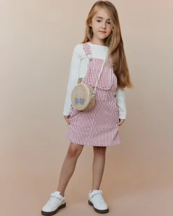 LARINSK DRESS - Red Striped