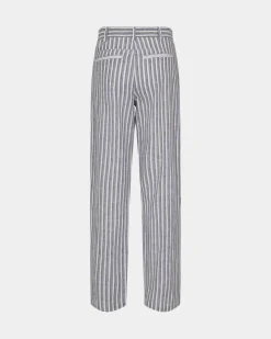 LeahSW Trousers - Blue striped