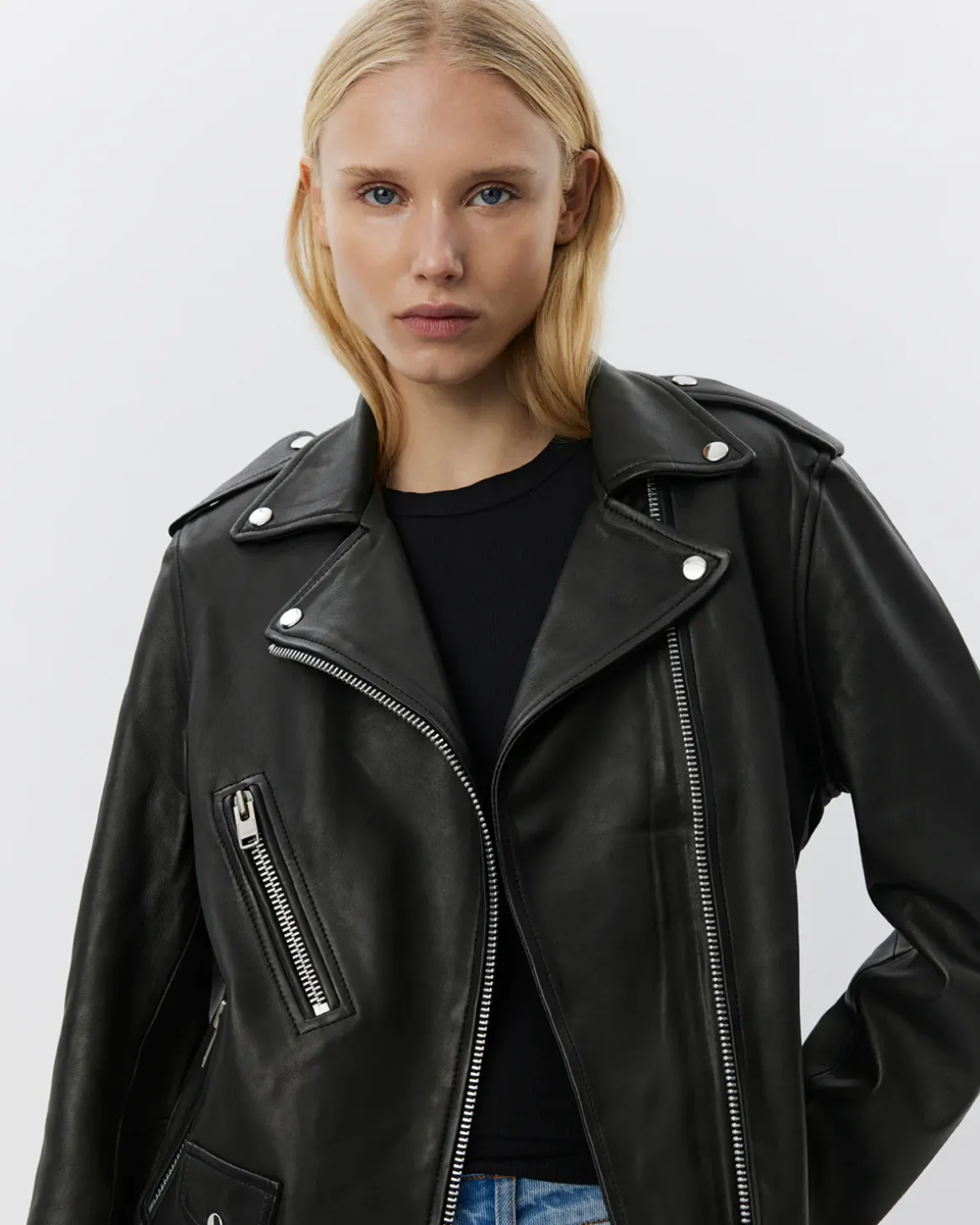 LEMOSW LEATHER JACKET - Black