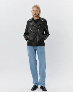 LEMOSW LEATHER JACKET - Black