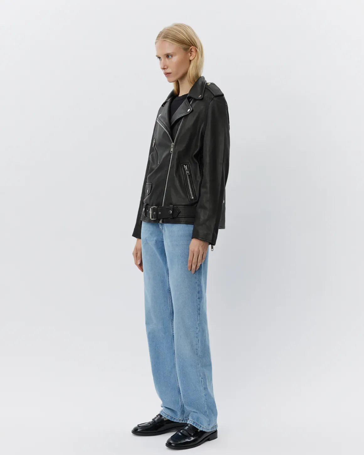 LEMOSW LEATHER JACKET - Black