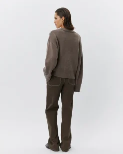 LEVASW CARDIGAN - Brown Fudge