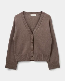 LEVASW CARDIGAN - Brown Fudge
