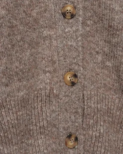 LEVASW CARDIGAN - Brown melange