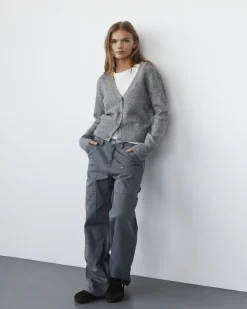 LEVASW CARDIGAN - Grey mel