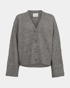 LEVASW CARDIGAN - Grey mel