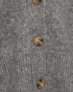 LEVASW CARDIGAN - Grey mel