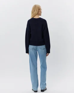 LEVASW CARDIGAN - Navy Blue