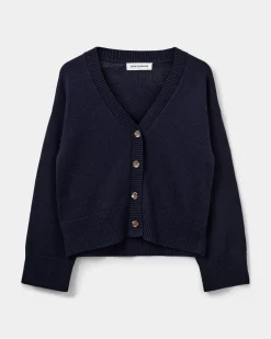 LEVASW CARDIGAN - Navy Blue