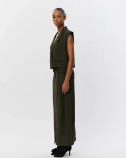 LINKASW VEST - olive