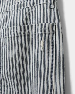 LUCCASW JEANS - Black striped