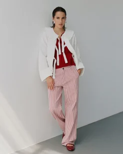 LUCCASW JEANS - Red Striped