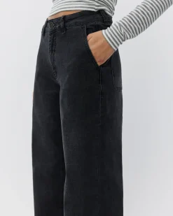 LUCCASW JEANS - Washed black