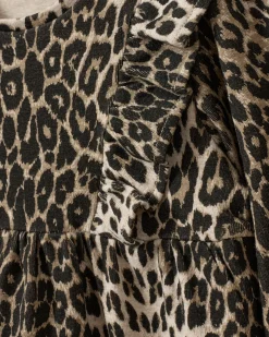 LULASB DRESS - Light brown leopard