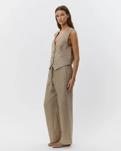 LUNETSW TROUSERS - Light brown