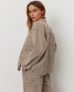 LYNNSW JACKET - Brown Striped