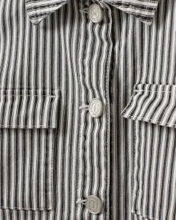 LYNNSY JACKET - Black striped