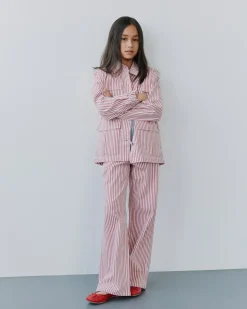 LYNNSY JACKET - Red Striped