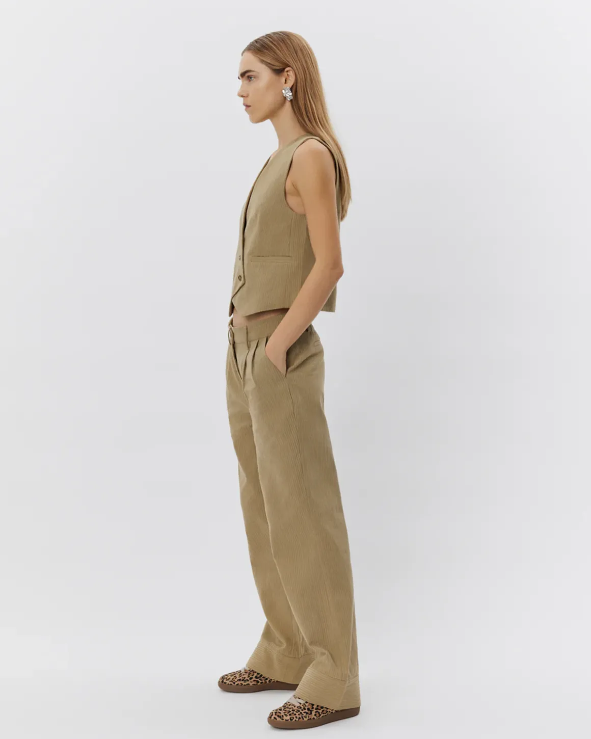 MALINASW TROUSERS - Light camel