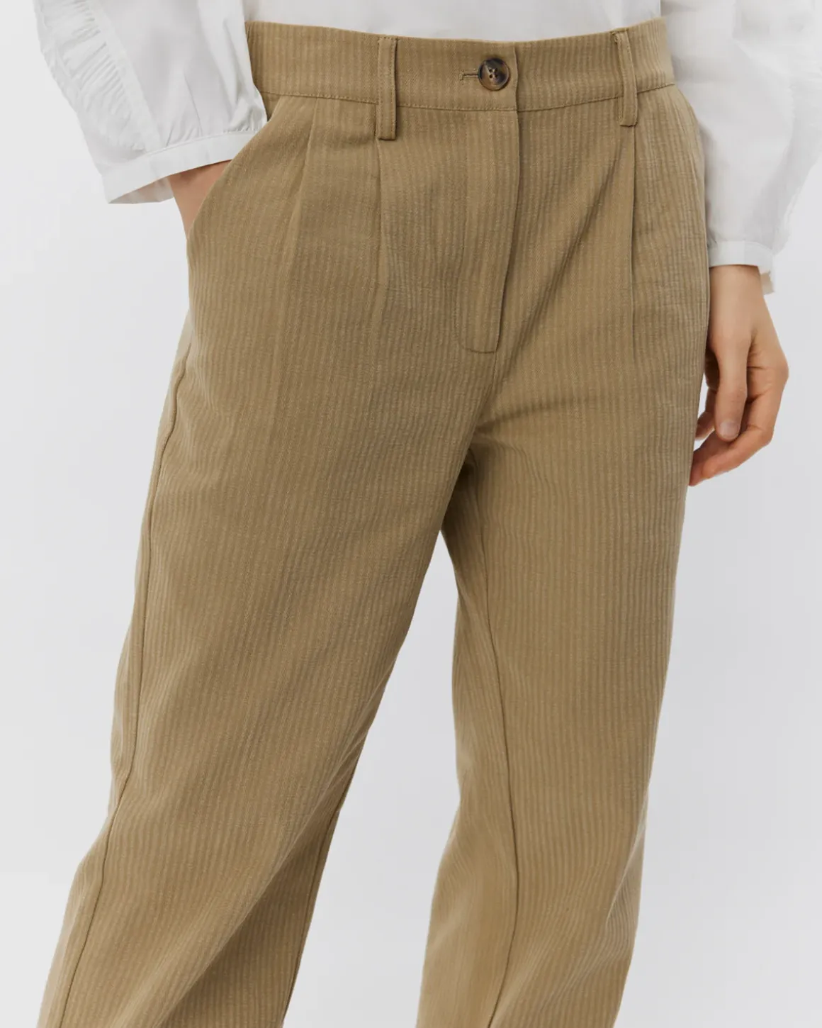 MALINASW TROUSERS - Light camel