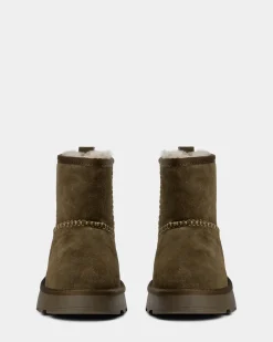 MARIESW TEDDY BOOT - Dark green