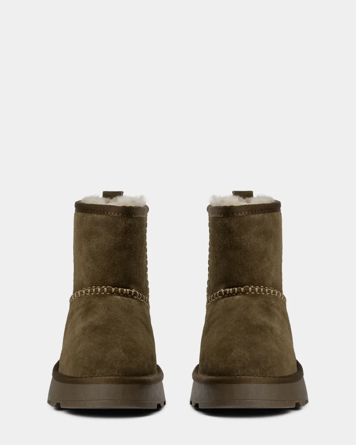 MARIESW TEDDY BOOT - Dark green
