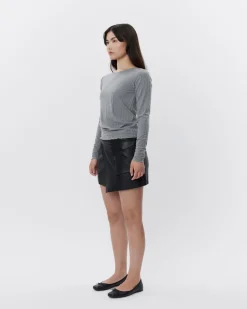 MATTIESW T-SHIRT LONG SLEEVE - Grey melange