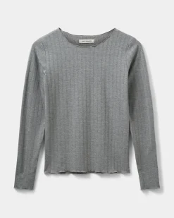 MATTIESW T-SHIRT LONG SLEEVE - Grey melange
