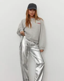 MELIKASW JEANS - Silver