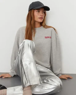MELIKASW JEANS - Silver