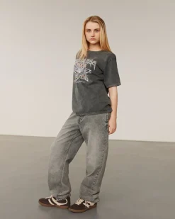 MELIKASY LOW WAIST TROUSERS - Grey