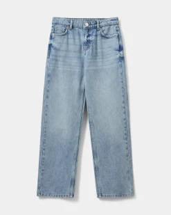 MELIKASY LOW WAIST TROUSERS - Denim blue