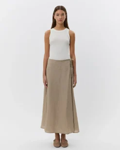 MIRRISSW SKIRT - Camel