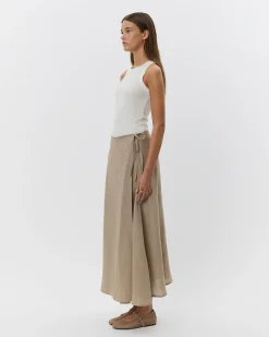 MIRRISSW SKIRT - Camel