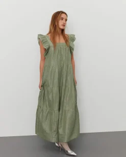MORGOSW DRESS - Dusty Green