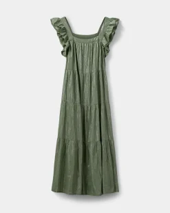 MORGOSW DRESS - Dusty Green