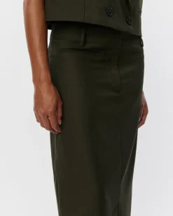 NADALIESW SKIRT - olive