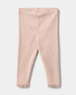 NALINESB LEGGINGS - Leaf Light rose