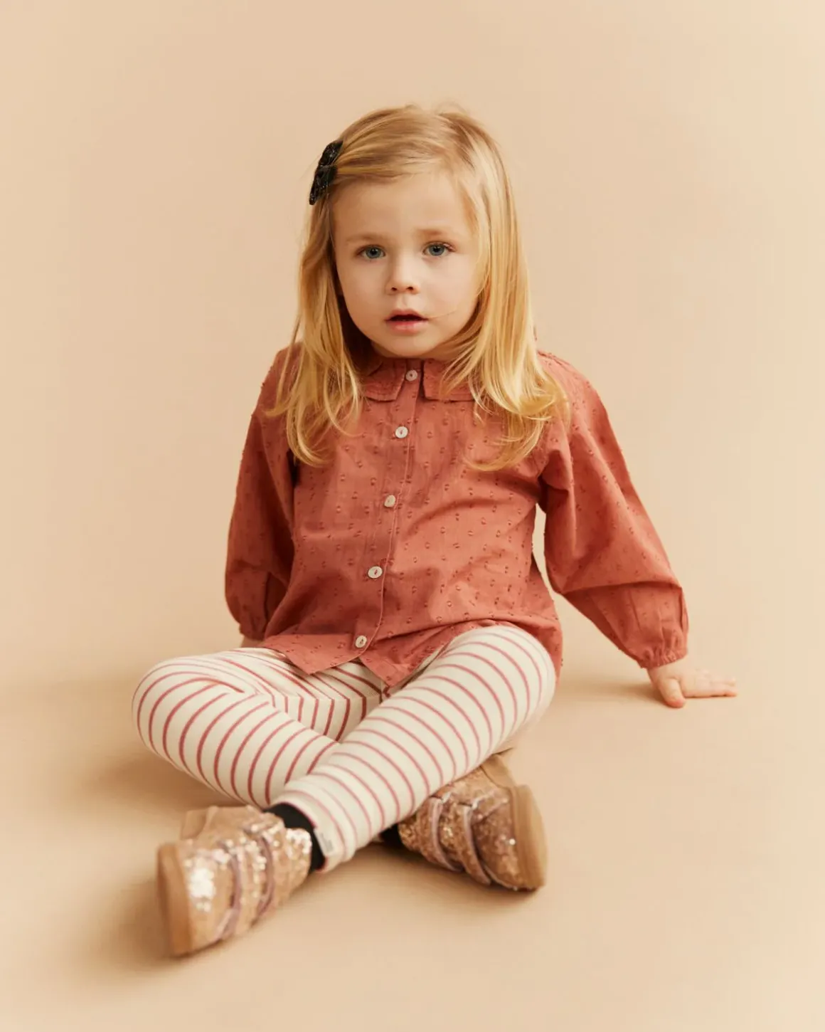 NALINESB LEGGINGS - Off White Striped