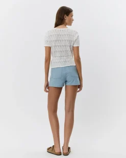 NAPLESSW SHORTS - Denim blue